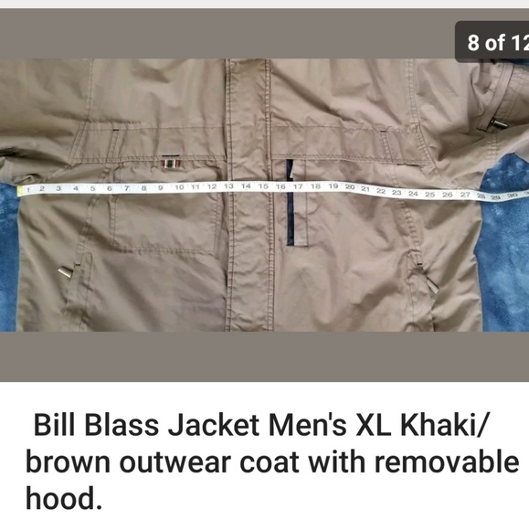 Bill Blass Jacket Men's XL Khaki/brown outwear coa - Picture 5 of 6